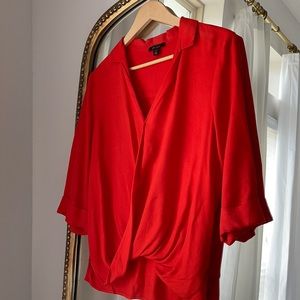 Ella Moss Crossover 3/4 Sleeve Blouse